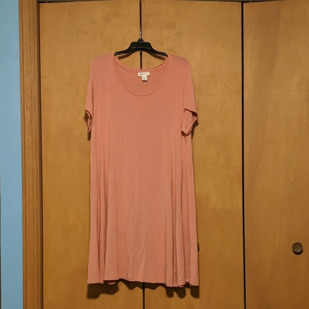 Pink t shirt dress